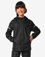 HEMA Regenjas voor kinderen lichtgewicht waterdicht zwart (zwart)