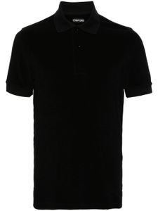 TOM FORD polo en tissu éponge - Noir