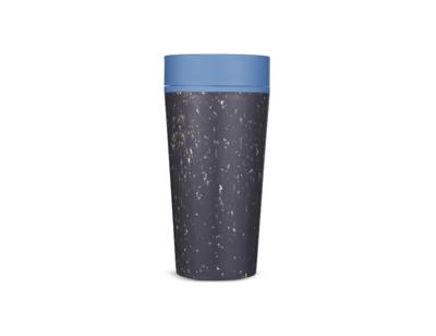 Circular&Co. Koffiebeker - circular cup - zwart/blauw - 340 ml