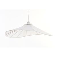 Plafondlamp DKD Home Decor Metaal Linnen Wit 50 W (68 x 68 x 21 cm)