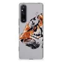 Smartphone hoesje Sony Xperia 1 V Watercolor Tiger