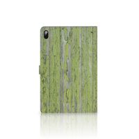 Samsung Galaxy Tab S7 FE | S7+ | S8+ Tablet Book Cover Green Wood - thumbnail