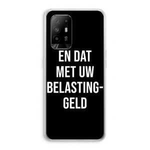 Belastinggeld - Zwart: Oppo A94 5G Transparant Hoesje