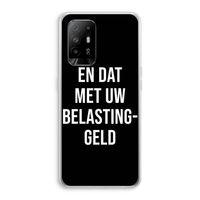 Belastinggeld - Zwart: Oppo A94 5G Transparant Hoesje
