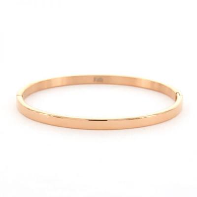 Kalli Bangle Armband Glans 4 mm Rosé Goud