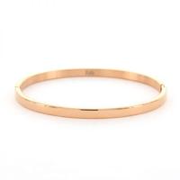 Kalli Bangle Armband Glans 4 mm Rosé Goud