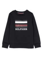 Tommy Hilfiger Junior sweat en coton mélangé à logo imprimé - Bleu - thumbnail