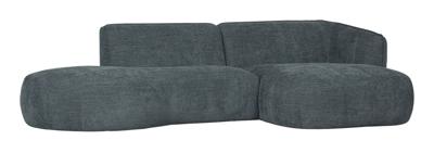 WOOOD Loungebank 'Polly' Rechts, Woven, kleur Blauw/Groen