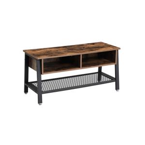 Industrieel design tv-tafel met 2 vakken