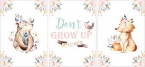 Affiches - Bosdieren / Don't Grow Up / Set van 3