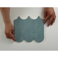Cifre Ceramica Alure wandtegel - 8x21.5cm - Aqua mat (blauw) SW07314828-4