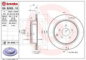 Remschijf BREMBO, Remschijftype: Binnen geventileerd, u.a. für Infiniti, Nissan