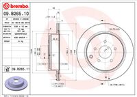 Remschijf BREMBO, Remschijftype: Binnen geventileerd, u.a. für Infiniti, Nissan - thumbnail