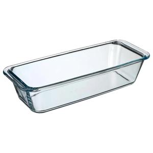 Secret de Gourmet Cake ovenschaal - rechthoek - Transparant glas - 31 x 12 cm