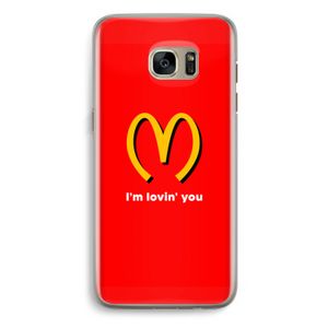 I'm lovin' you: Samsung Galaxy S7 Edge Transparant Hoesje