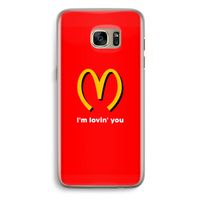 I'm lovin' you: Samsung Galaxy S7 Edge Transparant Hoesje