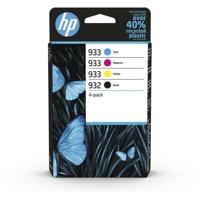 Pak van 4 originele inktcartridges Zwart, Cyaan, Magenta, Geel 932/933 6ZC71AE - HP -