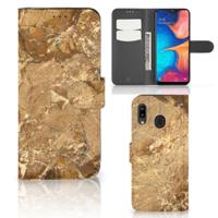 Samsung Galaxy A30 | Bookcase | Marmer Creme