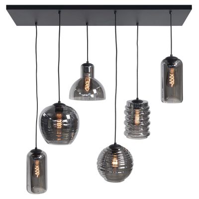 Fantasy 6 lichts smoke hanglamp (2e kans)