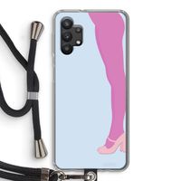 Pink panty: Samsung Galaxy A32 5G Transparant Hoesje met koord Pink panty: Samsung Galaxy A32 5G Transparant Hoesje met koord