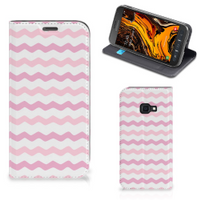 Samsung Galaxy Xcover 4s Hoesje met Magneet Waves Roze - thumbnail