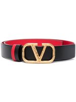 Valentino Garavani ceinture VLOGO en cuir - Noir - thumbnail