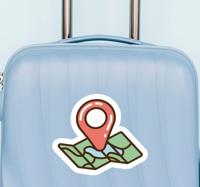 Stickers reizen wereldkaart