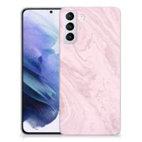 Samsung Galaxy S21 Plus | TPU | Siliconen hoesje | Marble Pink - Origineel Cadeau Vriendin