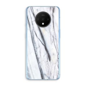 Gestreepte marmer: OnePlus 7T Transparant Hoesje
