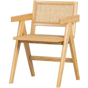 WOOOD Gunn Eetkamerstoel - Rattan - Natural - 80x54x54