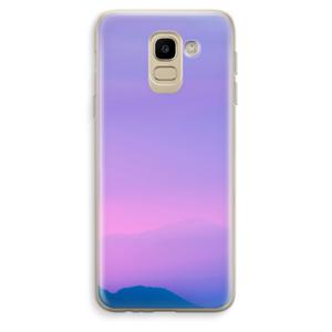 Sunset pastel: Samsung Galaxy J6 (2018) Transparant Hoesje