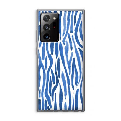 Blauwe nerven: Samsung Galaxy Note 20 Ultra / Note 20 Ultra 5G Transparant Hoesje
