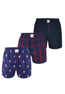 Phil & Co Phil & Co Heren Wijde Boxershorts Kerst Multipack 3-Pack