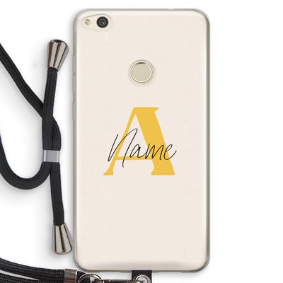 Amber Script: Huawei Ascend P8 Lite (2017) Transparant Hoesje met koord