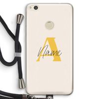 Amber Script: Huawei Ascend P8 Lite (2017) Transparant Hoesje met koord