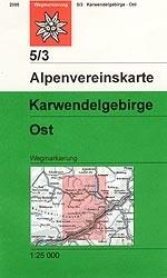 Wandelkaart 5/3 Alpenvereinskarte Karwendelgebirge - Ost | Alpenverein