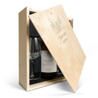Wijnpakket met glas - Salentein Primus Chardonnay (Gegraveerde deksel) - thumbnail