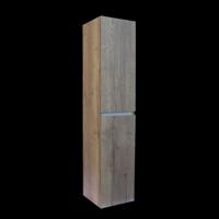 Kolomkast Sanilux Trendline Met Greeplijst Aluminium 160x35x35 cm Tabak Oak Sanilux