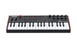 Akai MPK Mini Plus MIDI toetsenbord 37 toetsen USB Zwart, Rood, Wit