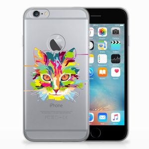 Apple iPhone 6 Plus | 6s Plus Telefoonhoesje met Naam Cat Color