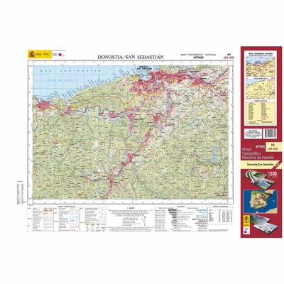 Topografische kaart 64 MT50 Donostia/San Sebastián | CNIG - Instituto Geográfico Nacional1