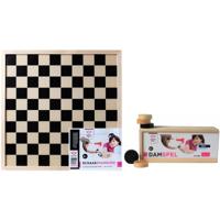 Compleet damspel met dambord en damstenen - familie spelletjes sets