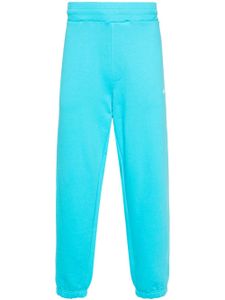 MSGM pantalon de jogging à logo imprimé - Bleu