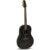 Ovation Pro Series Ultra 1516PBM-G Pitch Black elektrisch-akoestische gitaar met soft case