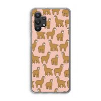 Alpacas: Samsung Galaxy A32 5G Transparant Hoesje