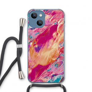 Pastel Echoes: iPhone 13 mini Transparant Hoesje met koord