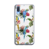 Kleurrijke papegaaien: Samsung Galaxy A40 Transparant Hoesje
