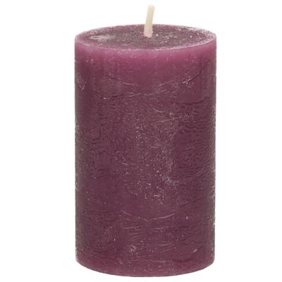 Stompkaars - bordeaux rood - 5 x 8 cm - klein rustiek model - cilinderkaars - kaars