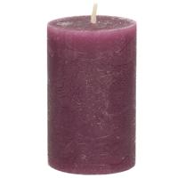 Stompkaars - bordeaux rood - 5 x 8 cm - klein rustiek model - cilinderkaars - kaars
