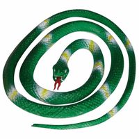 Groene speelgoed slangen 140 cm   -